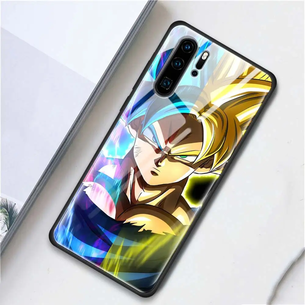 Чехол из закаленного стекла для телефона huawei P10 P20 P30 Lite Pro mate 10 20 Lite Pro, задняя крышка Dragon Ball - Цвет: T11