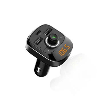 

Dual USB Car MP3 Player Charger Wireless Adapter 1pc Black Bluetooth FM