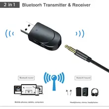 Bluetooth 5,0 аудио приемник передатчик мини стерео Bluetooth AUX RCA USB 3,5 мм разъем для ТВ ПК автомобильный комплект беспроводной адаптер