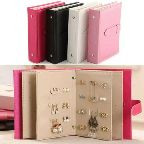 Creative Jewelry Box Storage Organizer Case Earring Necklace Holder Book Design Storage Boxes