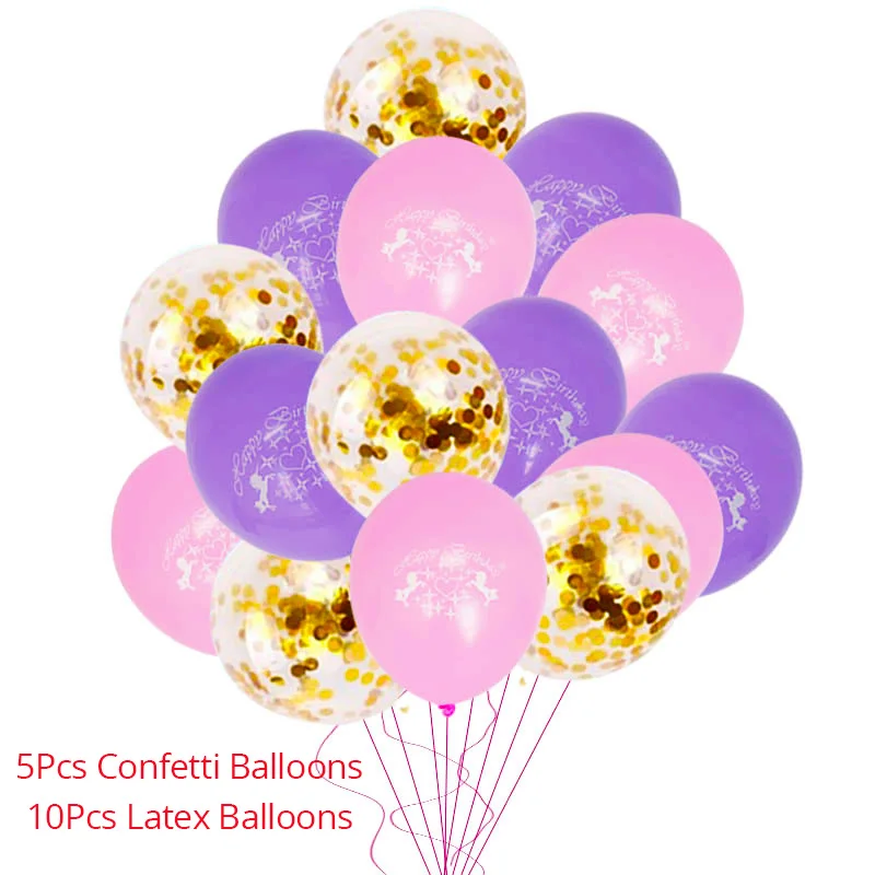 15pcs Lates Balloons Joy-Enlife 50 шт. DIY Свадьба День Рождения Вечеринка сладкий чистый целлофан конфеты конус сумки для хранения Единорог вечерние украшения Пасха - Цвет: 15pcs Lates Balloons
