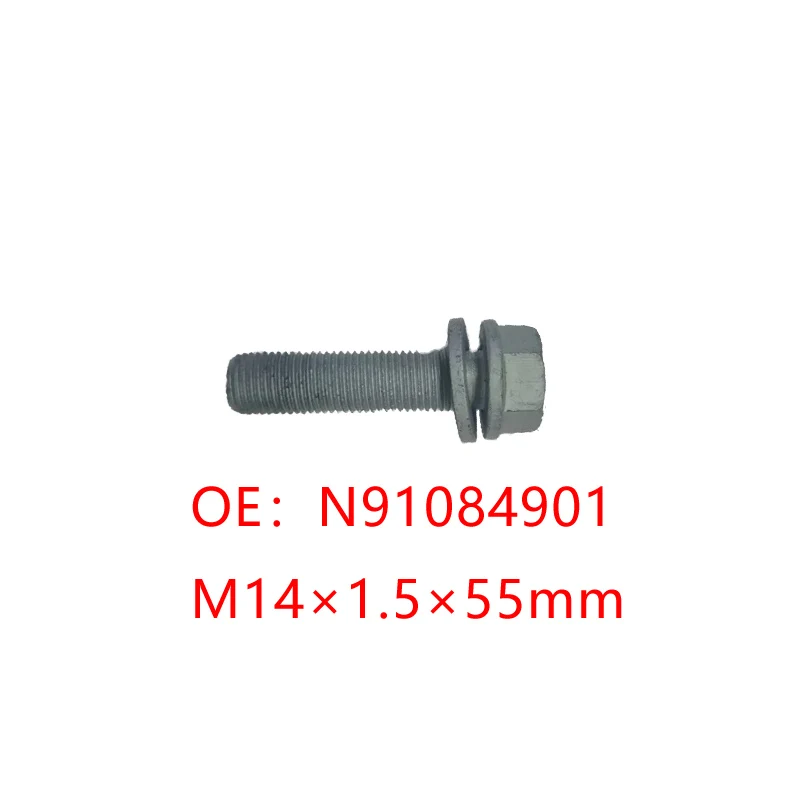 

1 Pcs N91084901 screws M14x1.5x55mm brake caliper brake carrier FOR Self Locking Bolt Aluminum horns