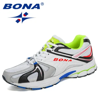 

BONA 2020 Running Shoes Men Zapatillas Deportivas Hombre Breathable Sapato Masculino Krasovki Man Shoes Casual Zapatos De Hombre