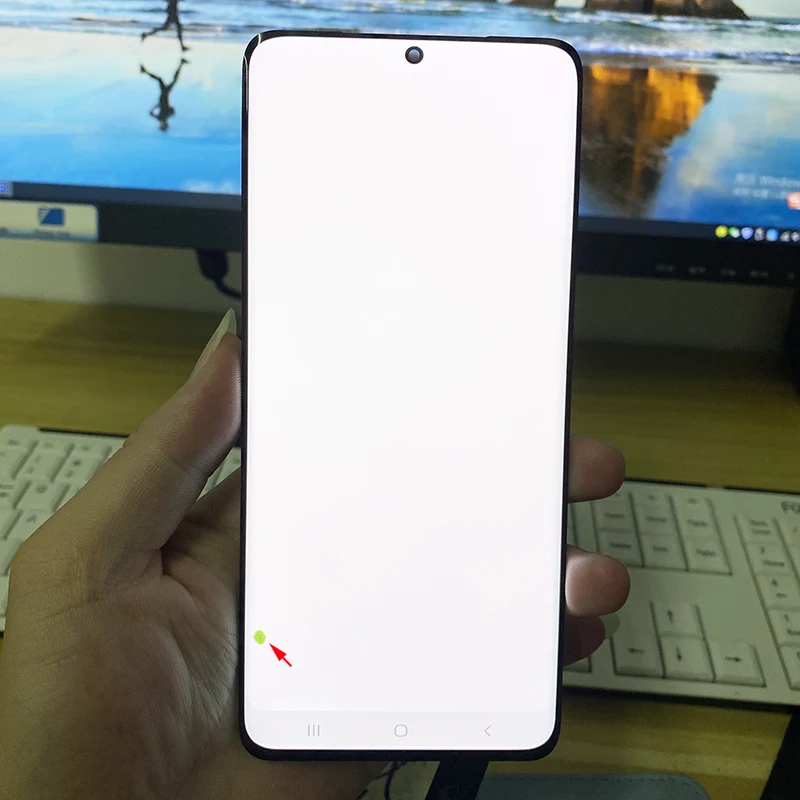120Hz SUPER AMOLED G998B LCD For Samsung S21 Ultra 5G Display Screen With Frame For S21 Ultra G998U G998F LCD Display With Dot