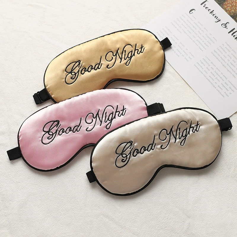 Relax-Cover Blindfold Eyepatch Sleep-Eye-Mask Silk Travel Night-Imitated Adjustable Shading