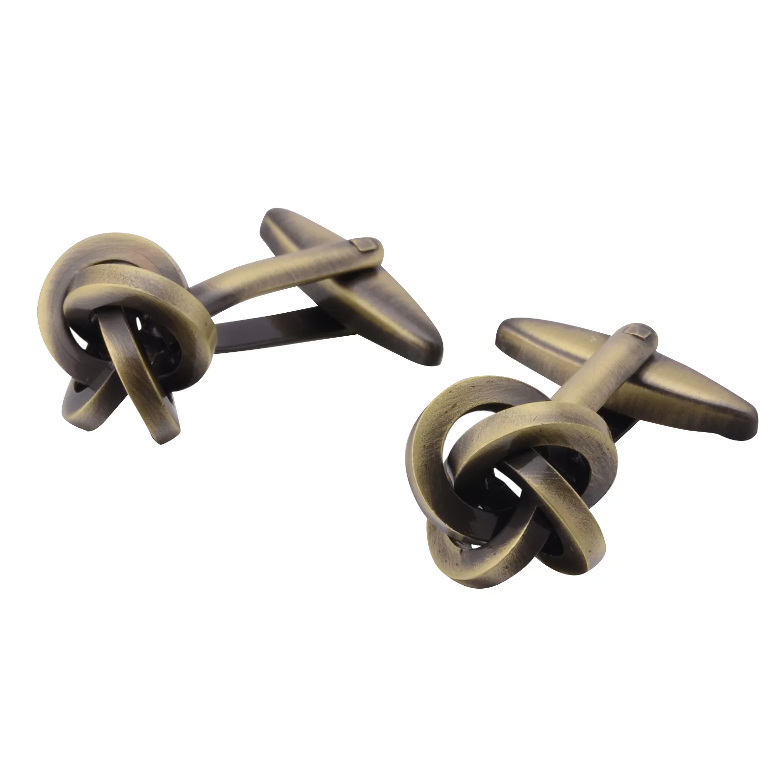 

Dongguan Metal Cuff Link Customizable Currently Available Top Grade Bronze Linen Flower Color Cufflinks Brushed Retro Linen Flow