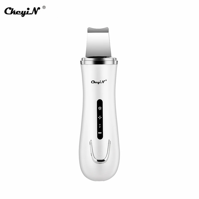 

Hot Ultrasonic Electric Facial Skin Scrubber Sonic Vibration Dead Skin Blackhead Removal Shovel Comedone Extractor Face Cleaner