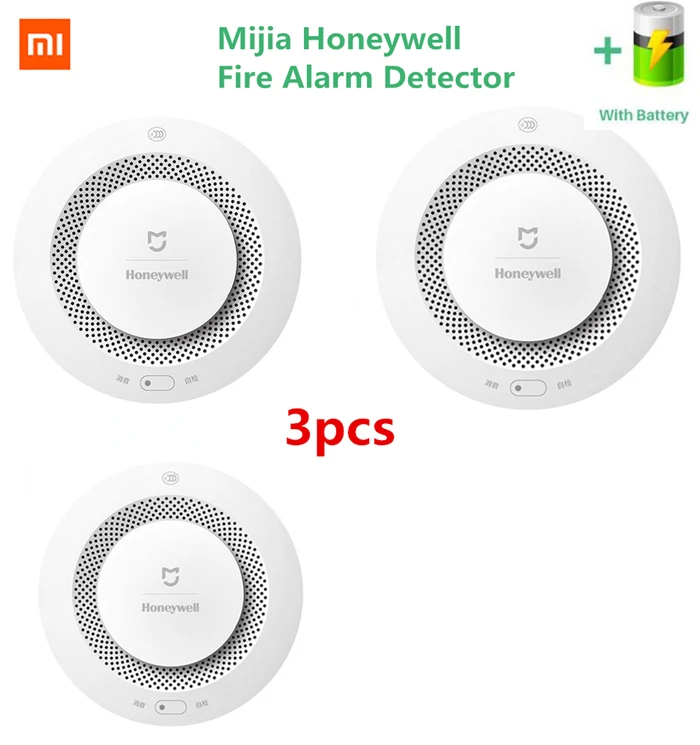 Xiaomi Mijia Smart Smoke Detector Bluetooth mesh compatible Fire Alarm Monitor Remote Control Sound alert sensor home security 