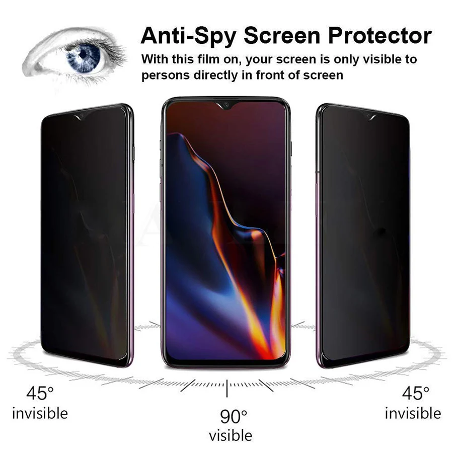 9H-Anti-Spy-Privacy-Tempered-Glass-Screen-Protector-For-One-Plus-7-6-5T-Anti-Spy
