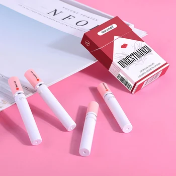 

4pcs Lipstick Set Mini Cigarette box design Matte Long Lasting Waterproof Matt Lip Stick Tube Nude Lips Makeup Lip BALM