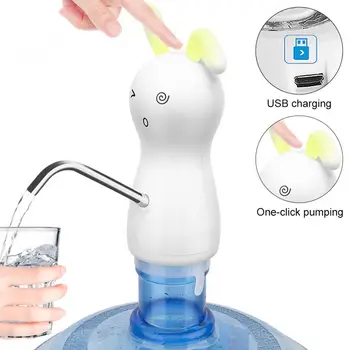 

Portable Push-button Ration Wireless Electric Dispenser Water Pump/USB Cable/304 Stainless Steel Tube for 4.5L- 18.9L Barrelled