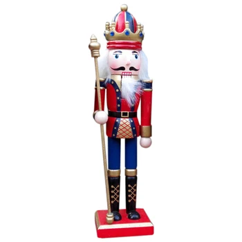 

Nutcrackers Wooden Soldier Wood Novelty Decorative Ornament Home Decor Gifts Christmas Decorations JA55