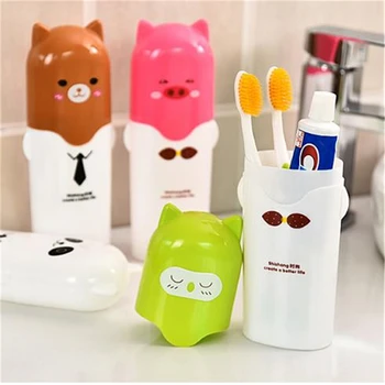 

Round Plastic Tooth Bottles 1PC Travel Personal Outdoor Clean Tool Portable Utility Toothbrush Toothpaste Holder