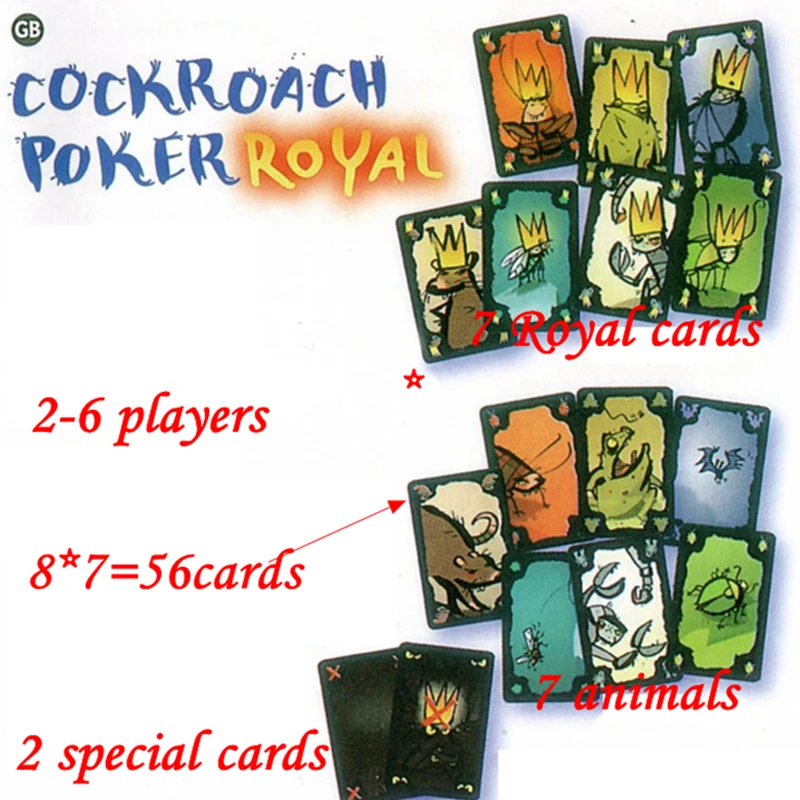 Забавные карточки игра какерлакен салат/покер/Королевский/Suppe/Mogel Motte семейная настольная игра вечерние тараканов игра в помещении