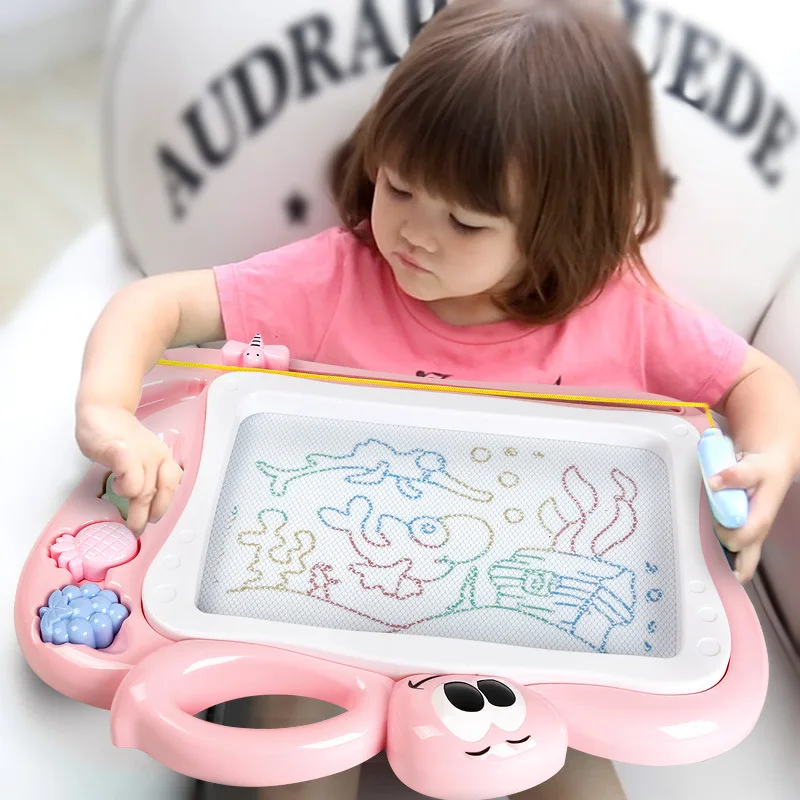 

Color Kids CHILDREN'S Magnetic Baby Doodle Board 1-3 Years Old ~ Doing Homework Sketchpad Magnetic er tong ban Pen Whether