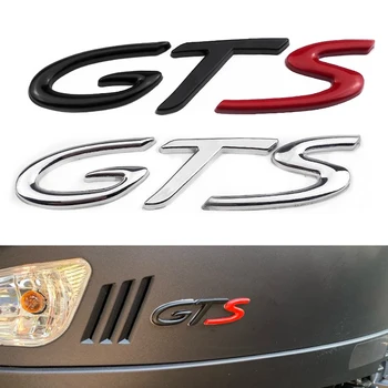 

3D Metal GTS Letters Refitting Emblem Rear Tail Badge Sticker For Porsche Cayenne Carrera 911 Cayman