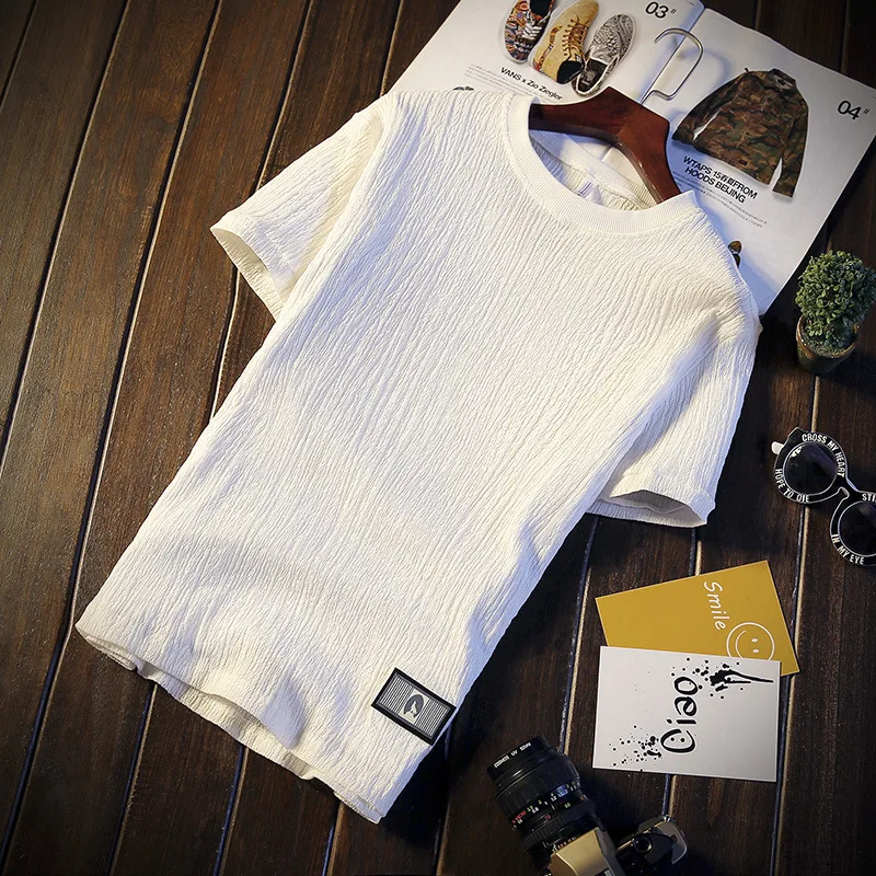 

Spring And Summer New Style Men Casual Short Sleeve Set Two-Piece Set Short Sleeved T-shirt Trend Running Set Young MEN'S xi ha