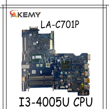 

Laptop motherboard For HP Pavillion 15-AC 250 G4 SR1EK I3-4005U Mainboard AHL50/ABL52 LA-C701P 817993-601 216-0867030