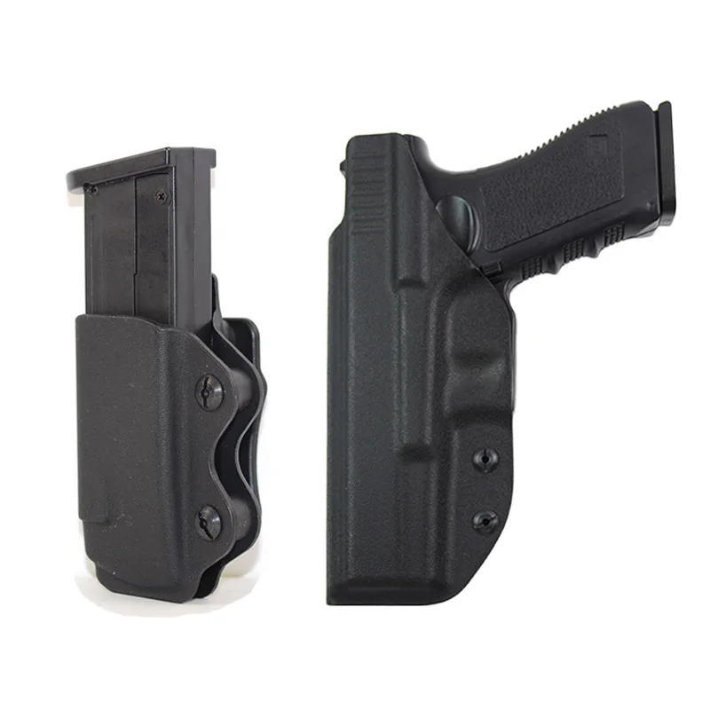Тактическая кобура IWB Kydex для Glock 17 31 Airsoft пистолета чехол сумка журналов скрытая
