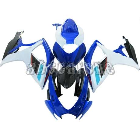 Синий белый черный полный обтекатель комплект для Suzuki GSXR600 GSXR750 K6 2006 2007 G-SXR600 06 ABS пластик инъекции кузова мотоцикла