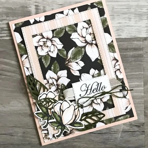 

2019 Good Morning Magnolia no.1 flower Clear Stamp and Dies for Scrapbooking Card Album Making Metal Cutting Dies and Stamps Set