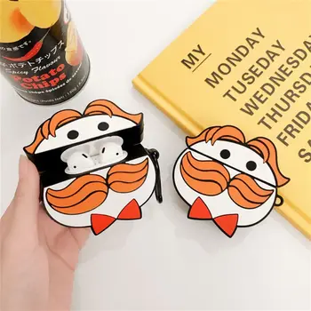 

Uncle Beard Style Protective Case Shockproof Soft Silicone Cover for Airpods 1/2