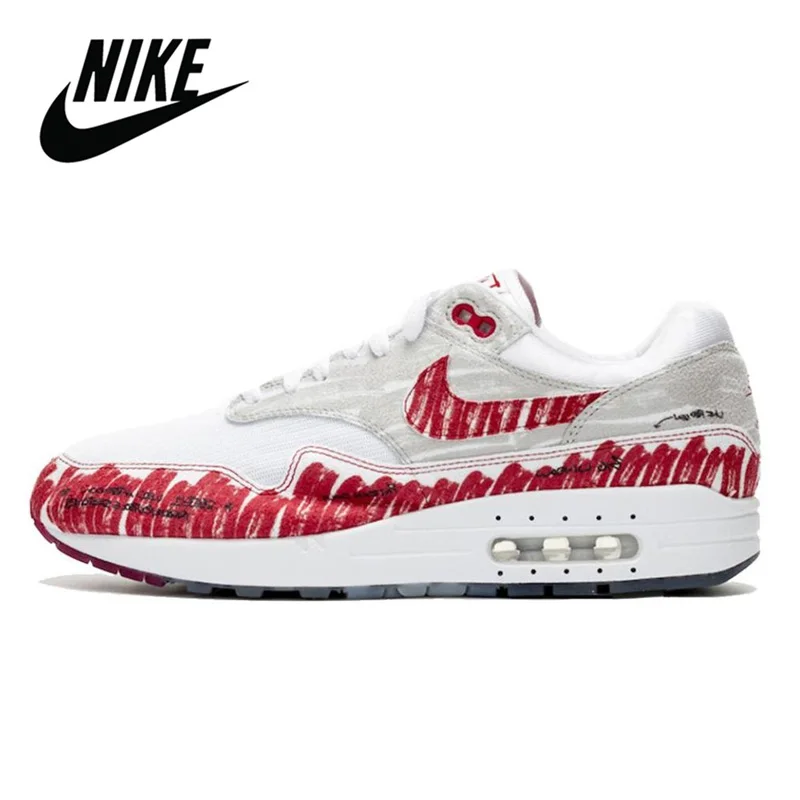 Мужские кроссовки Nike Air Max 1 Tinker Sketch дышащие спортивные унисекс для бега | Спорт и