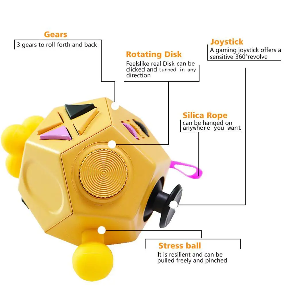 Decompression toy Cube Anti Stress ring Stress Relief cube Toy Anxiety Relief Color wooden cubes creative 1 Decompression toy Cube Anti Stress ring Stress Relief cube Toy Anxiety Relief Color wooden cubes creative 3