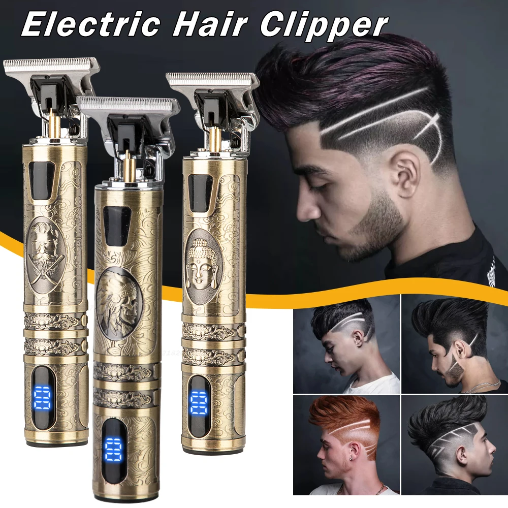 Cortadora de pelo eléctrica 2021 para hombre, máquina de afeitar eléctrica recargable, Máquina para cortar cabello de barbero para Barba