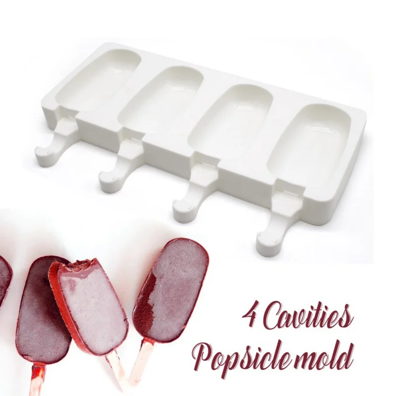 Silicone Cake Ice Cream Tools Chiffon Moulds Molds Dessert Pudding Popsicle Kitchen Dining Bar Ice Cream Maker Shaper H1 x
