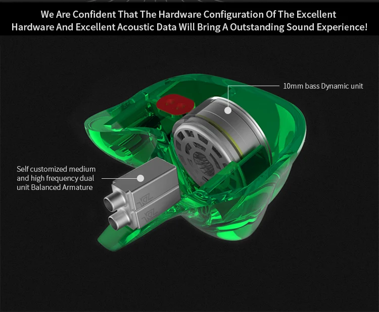 Новинка KZ ZSR сбалансированная арматура с динамическим наушником-вкладышем 2BA+ 1DD блок шумоподавления гарнитура с микрофоном сменный кабель