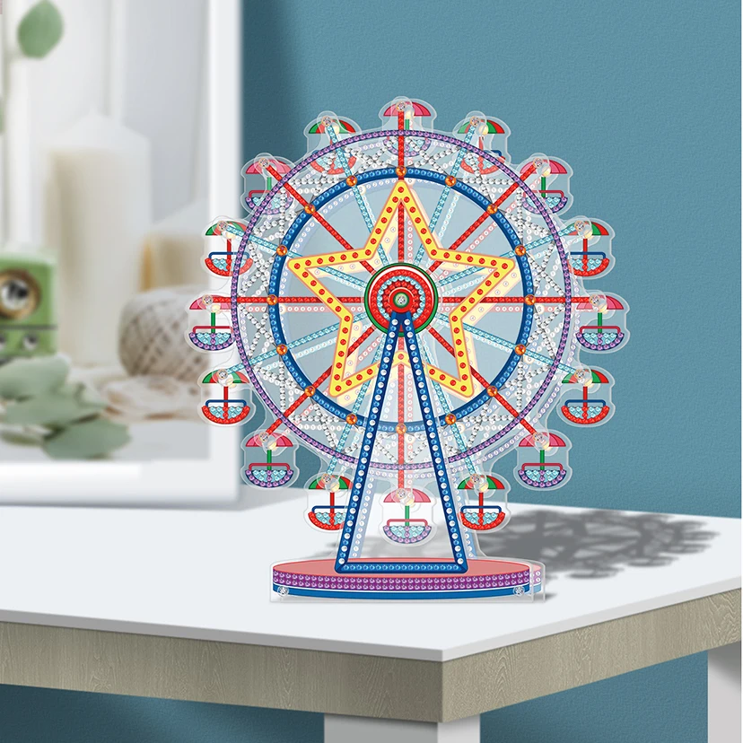 

Ferris Wheel Part Drill DIYDiamond Painting with Kits Accessory Art And Craft Ornaments Home Decor Christmas Gift WG3344