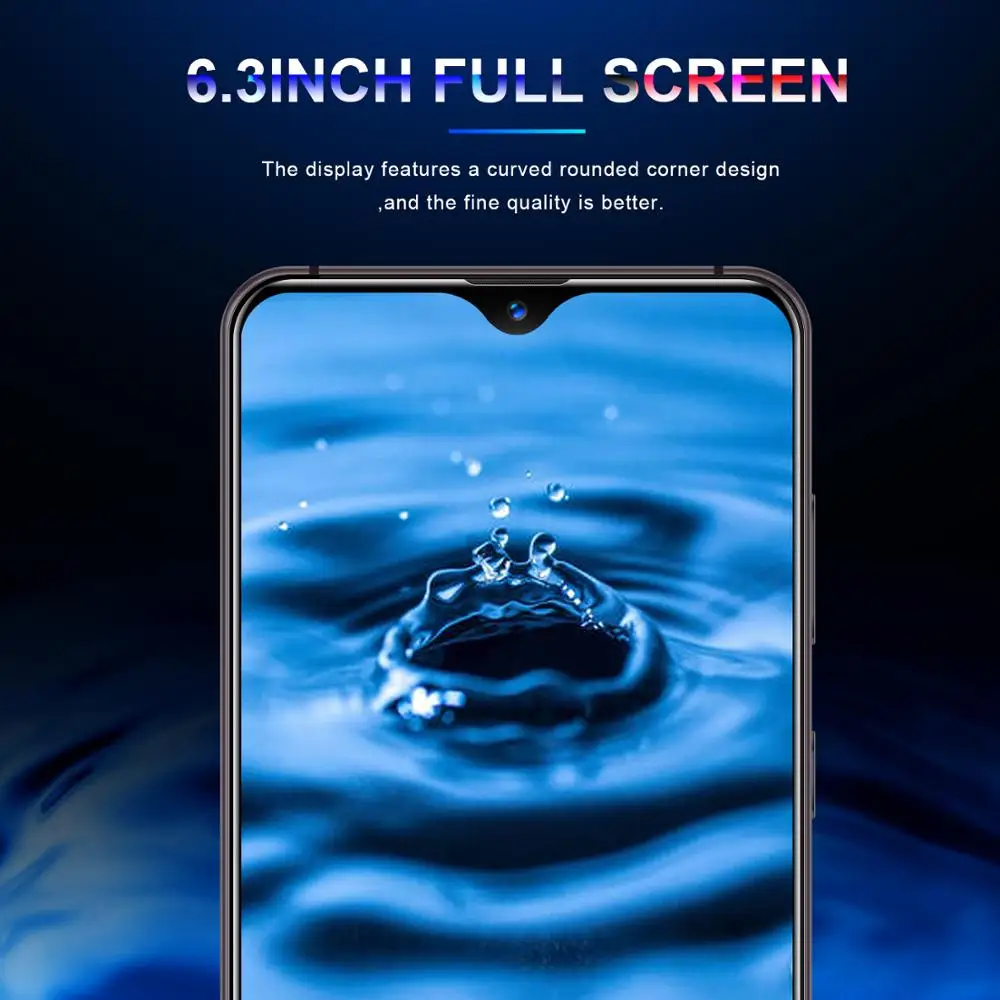 Mate35 6 3 дюймов 4G смартфон ГБ ОЗУ 128 Гб ПЗУ экран капли воды мобильный телефон