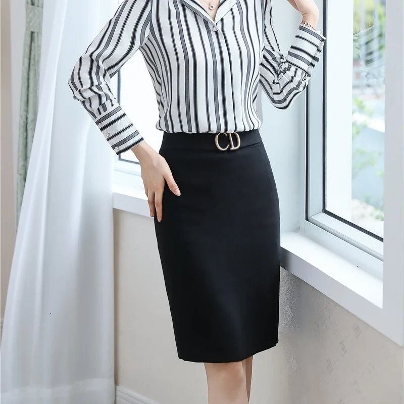 Elegant White Slim Hips Skirts Formal OL Styles Women Business Work Wear Skirt Shorts Ladies Office Professional Mini Skirts