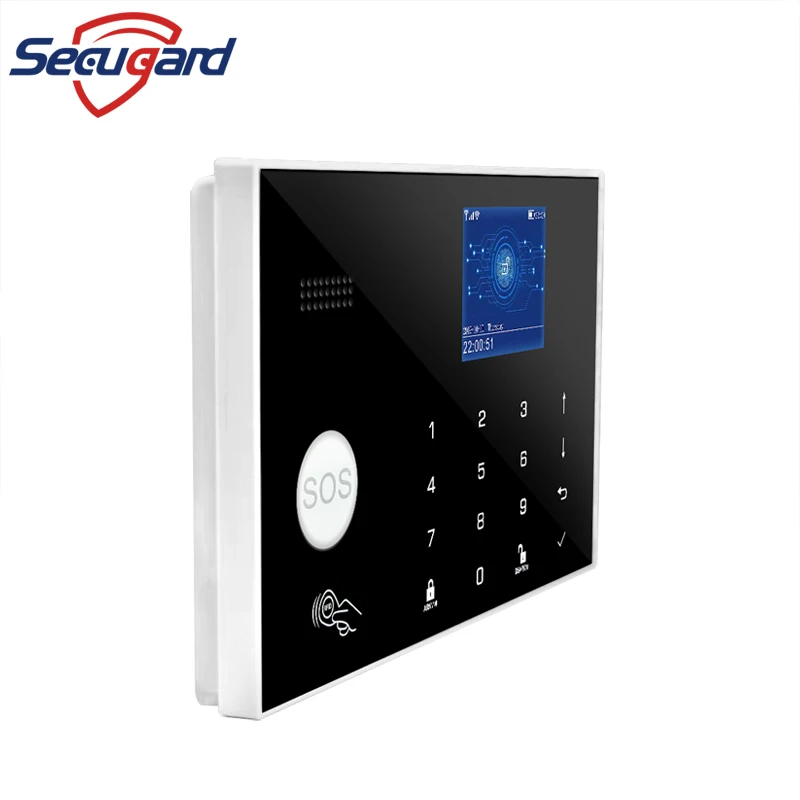 WiFi GSM Alarm System Tuya Smart Home TFT Screen RFID APP Touch Keyboard House Burglar Security Alarm Support Voice Switching
