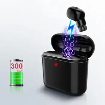 

BL1 TWS Wireless Bluetooth Single Ear Earphone Mini Stereo Sports Mobilephone HD Call In-ear Earphone With Micphone Charging Box