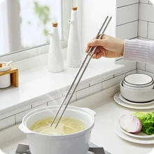 Супер длинные палочки для еды из нержавеющей стали, палочки для еды, кухонные инструменты(China)