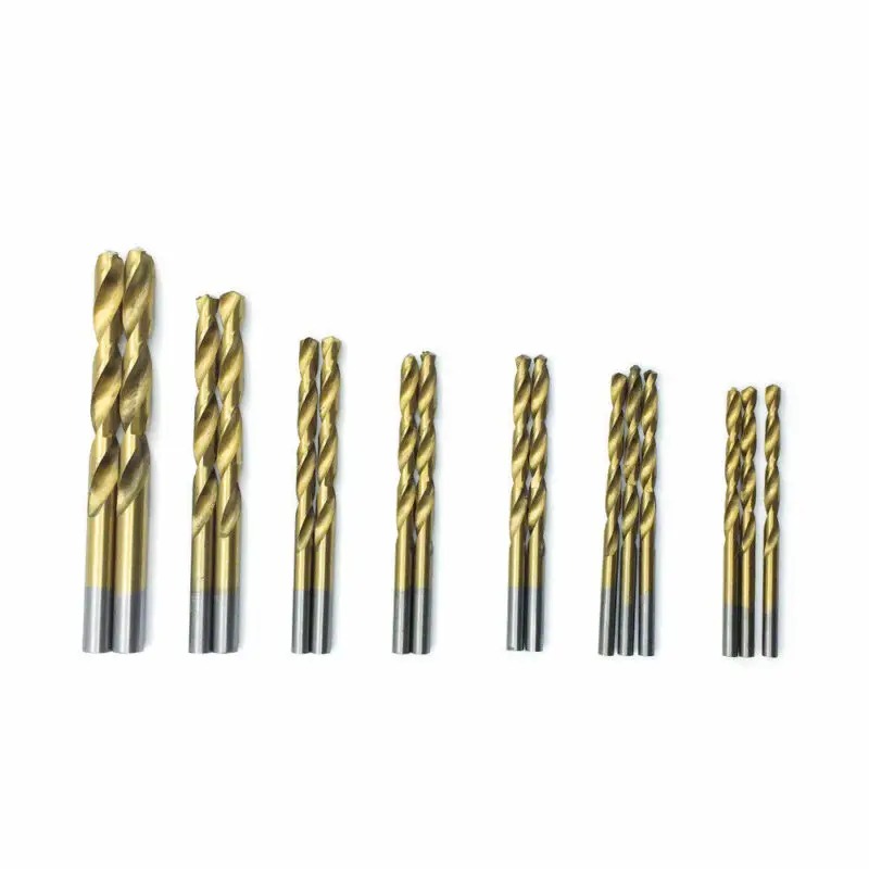 

99pcs/Set 1.5mm-10mm Titanium Coated HSS Drill Bits For Plastics Wood And Metal