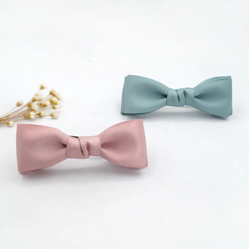 

South Korea Barrettes Bow Adult Headdress Head Clip Spring Clip Long Clip Horizontal Clip GIRL'S Hair Accessories Headband Clip
