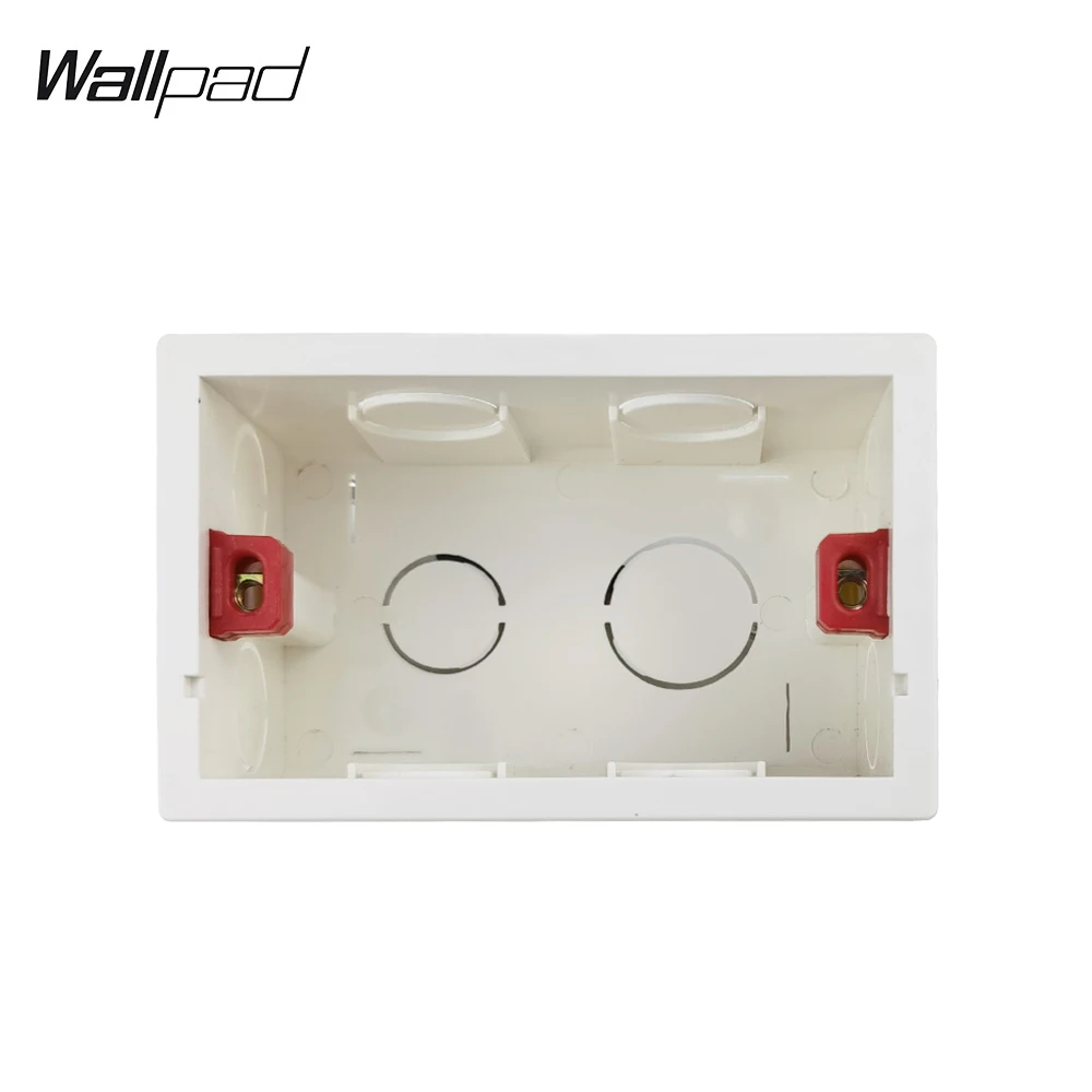 3-6M Wallpad 70*85mm IL AU US Standard Cassette Wall Mounting Rectangle Box for 118*75MM Wall Switch Socket Back Hidden Box