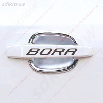 

4pcs Car Door Handle Doorhandle Decal Sticker Styling Decoration For volkswagen bora mk4 2009 2000 2001 accessories