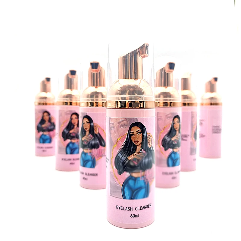 Lash Cleanser Shampoo for Eyelash Extension Wholesale Clean Tools No Irritation Eyelash Foam Soap Bluk Private Label Shampoo 5