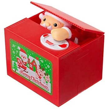 

Cute Stealing Coin Santa Money Box Money Bank Piggy Bank Coin Bank Santa Christmas Gift
