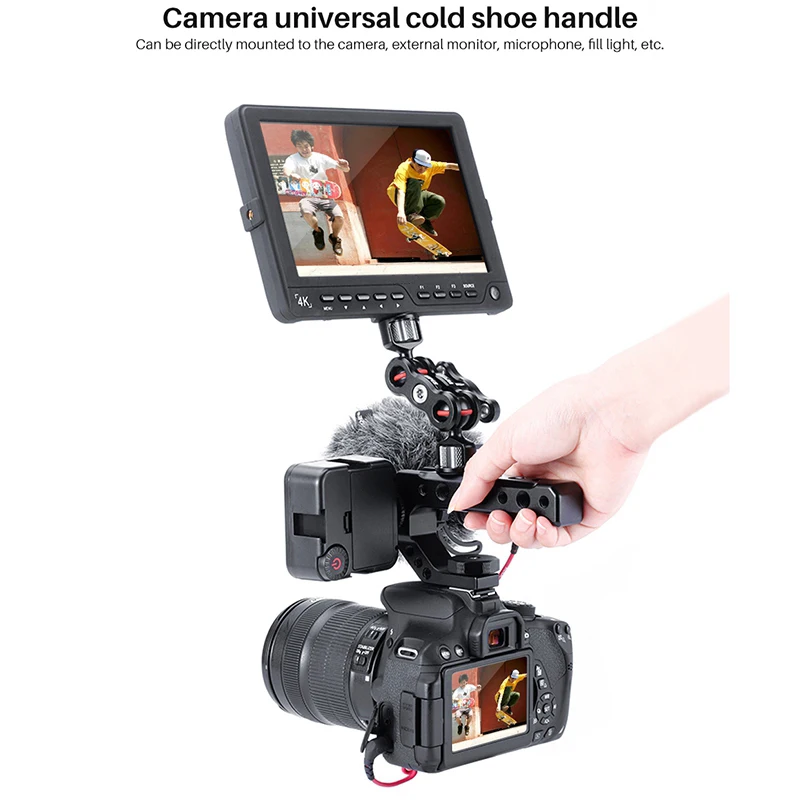 R005 Dslr камера с верхней ручкой металлическое Крепление для холодного башмака
