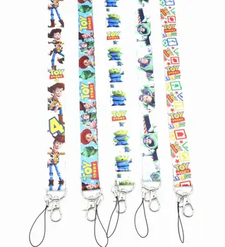 

FREE Shipping by FEDEX 500pcs/lot New Toy Story Keychains Lanyards Keyrings ID Badge Lanyards Phone Straps