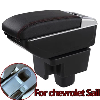 

For Chevrolet Sail Car Armrest Box Center Console Storage Box with Ashtray Cup Holder USB Charging Accessories