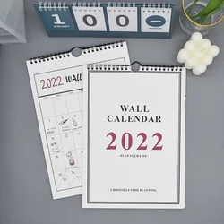 Calendrier mural Simple INS Style 2022, 2 modèles, planificateur hebdomadaire et mensuel, agenda quotidien, 2021.09 ~ 2022.12 