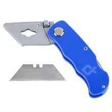 

QHTITEC Aluminum folding Utility Knife Multi-function Paper Cutter Durable And Sharp With Trapezoidal Utility Blade Tultitool