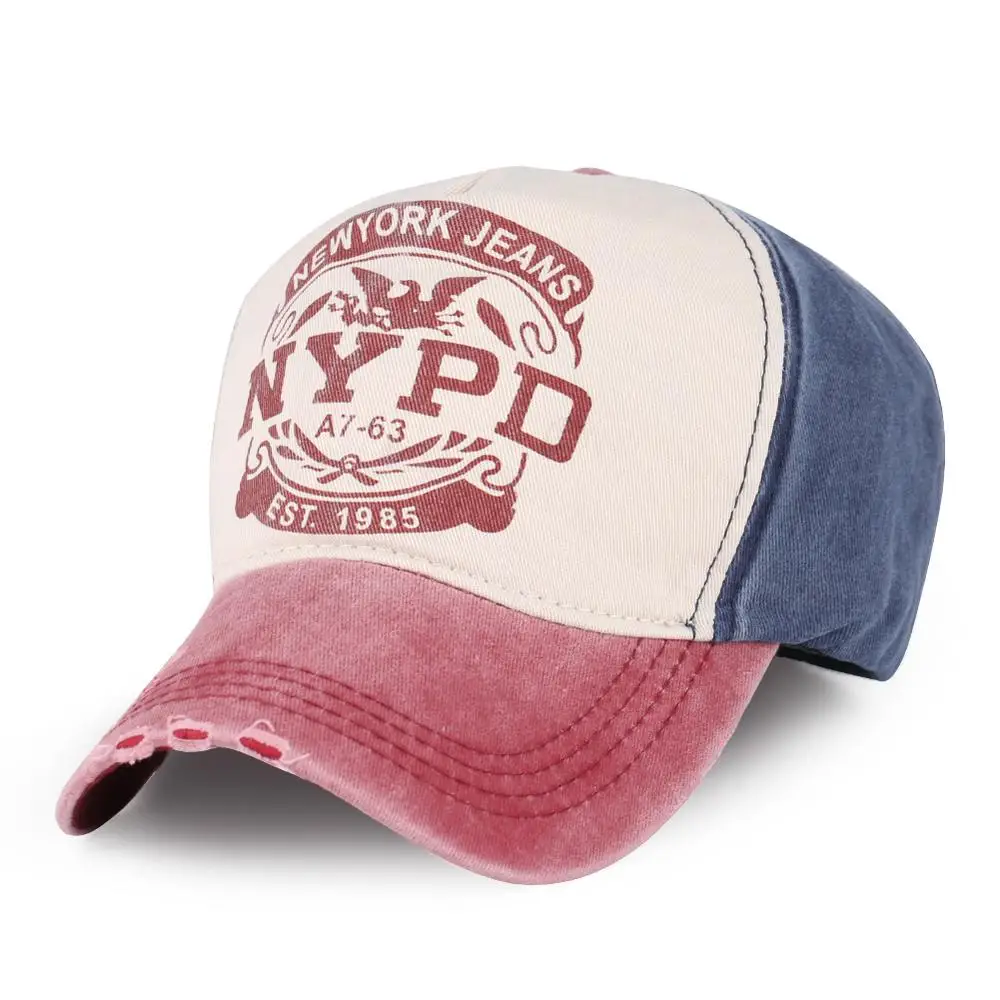 

New York Policemen Symbol Jean Caps Denim Bone Garros for Men Women Hip Hop Dad Hats Wholesales Shade Sports Snapback Adjustable