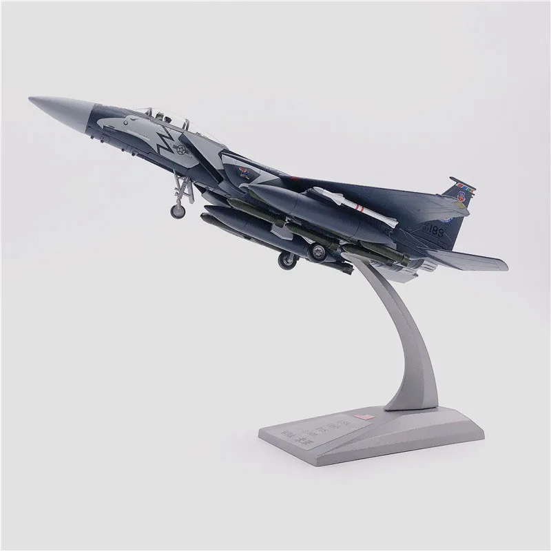 1/100 масштаб военный F-15E Strike Eagle Mudhen Fighter литой металлический самолет модель игрушки для коллекции подарков